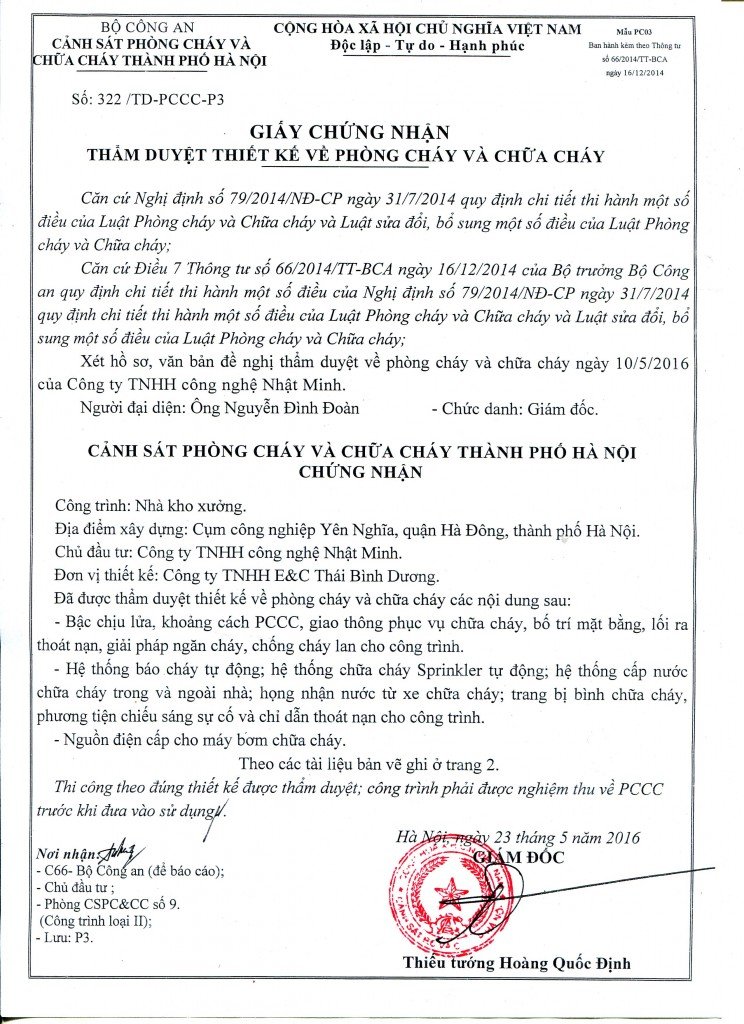 tham duyet he thong PCCC